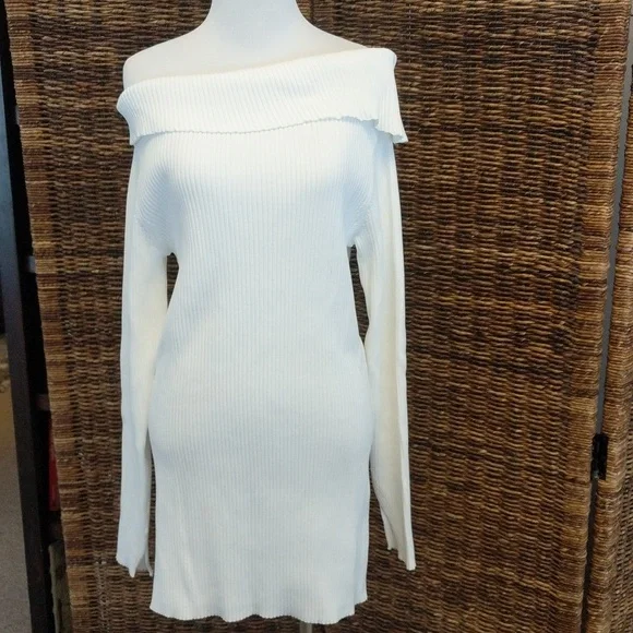 open lace back dress The Ribbed Mini Dress